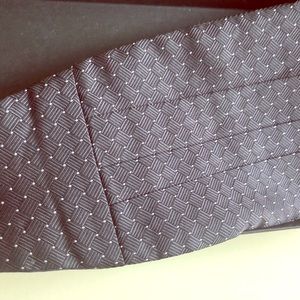 Jos.A.Bank Black Silk Dot Classic Cummerbund